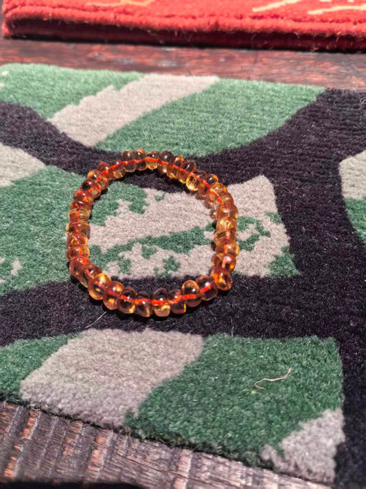 Citrine · Corn Bead Bracelet & Specimen