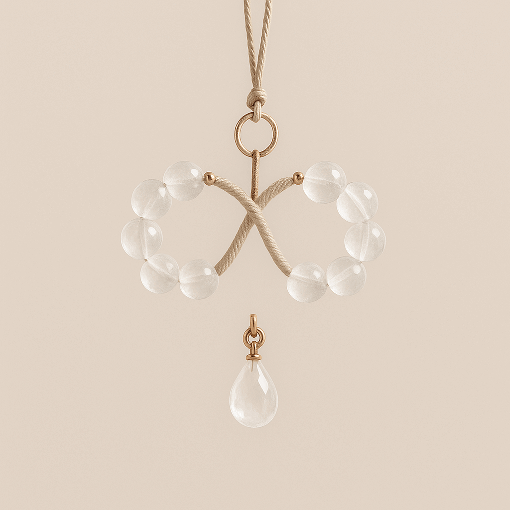 Clear Quartz Crystal Ornament