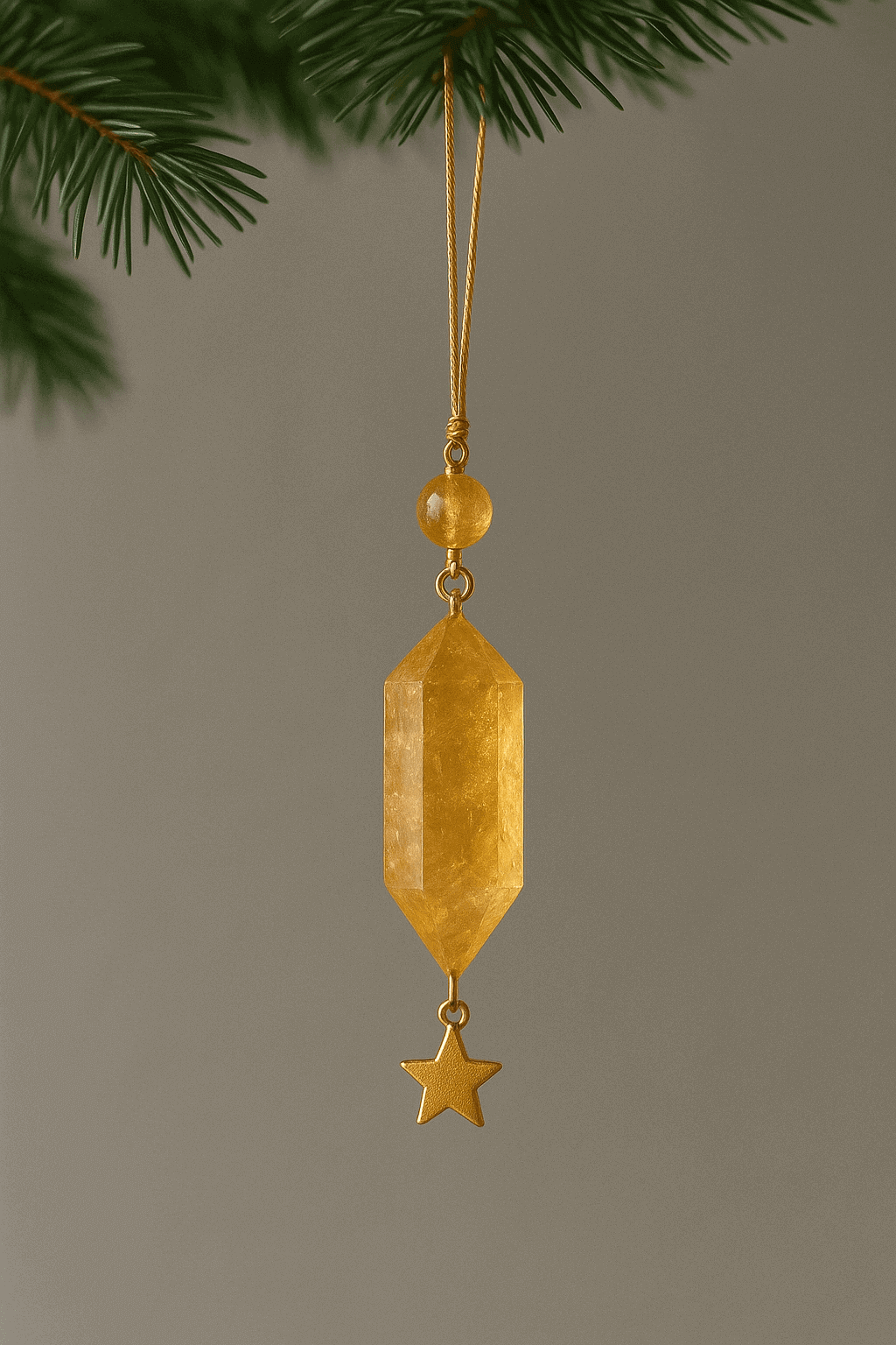 Radiant Citrine Energy Crystal Tower – B